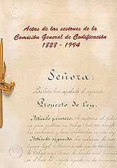 ACTAS DE LAS SESIONES DE LA COMISIÓN GENERAL DE CODIFICACIÓN, 1828-1994