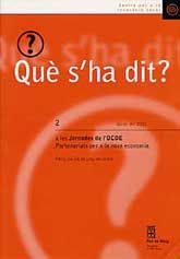 JORNADES DE L'OCDE: PARTENARIATS PER A LA NOVA ECONOMIA: PARÍS, 26-28 DE JUNY DE 2000
