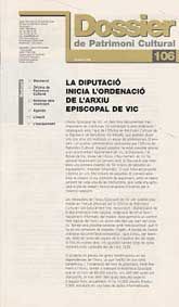 DOSSIER DE PATRIMONI CULTURAL, NÚM. 106 (OCTUBRE, 1998)