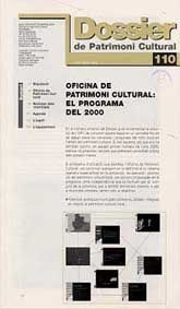 DOSSIER DE PATRIMONI CULTURAL, NÚM. 110 (GENER-FEBRER, 2000)