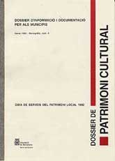 DOSSIER DE PATRIMONI CULTURAL (MONOGRÀFIC), NÚM. 8 (GENER, 1992): GUIA DE SERVEIS DEL PATRIMONI...