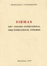 SIBMAS: XIII CONGRÈS INTERNACIONAL / SIBMAS: XIII INTERNATIONAL CONGRESS