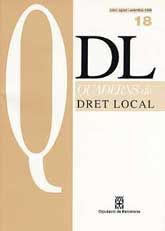 QDL: QUADERNS DE DRET LOCAL, NÚM. 18 (JULIOL-SETEMBRE, 1998)