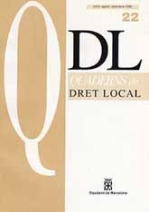QDL: QUADERNS DE DRET LOCAL, NÚM. 22 (JULIOL-SETEMBRE, 1999)