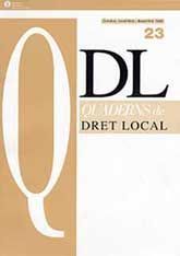 QDL: QUADERNS DE DRET LOCAL, NÚM. 23 (OCTUBRE-DESEMBRE, 1999)