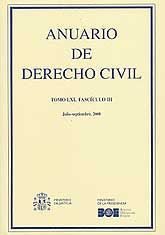 ANUARIO DE DERECHO CIVIL. TOMO LXI, FASCÍCULO III, (JULIO-SEPTIEMBRE, 2008)