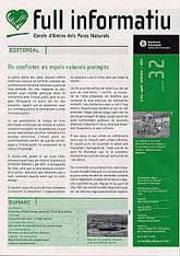 CERCLE D'AMICS DELS PARCS NATURALS: FULL INFORMATIU, NÚM. 32 (JULIOL-SETEMBRE, 2003)