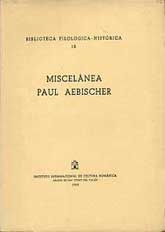 MISCELÁNEA PAUL AEBISCHER