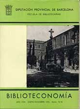 BIBLIOTECONOMÍA AÑO XXIX, (ENERO- DICIEMBRE 1972), NÚM. 75-76