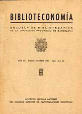BIBLIOTECONOMÍA AÑO XIV, (ENERO-DICIEMBRE 1957), NÚM. 45-46