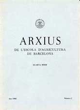 ARXIUS: DE L'ESCOLA D'AGRICULTURA DE BARCELONA (SÈRIE QUARTA), NÚM. 2