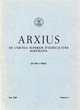 ARXIUS: DE L'ESCOLA D'AGRICULTURA DE BARCELONA (SÈRIE QUARTA), NÚM. 4
