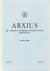 ARXIUS: DE L'ESCOLA D'AGRICULTURA DE BARCELONA (SÈRIE QUARTA), NÚM. 5