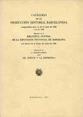 CATÁLOGO DE LA PRODUCCIÓN EDITORIAL BARCELONESA, 1955-1956