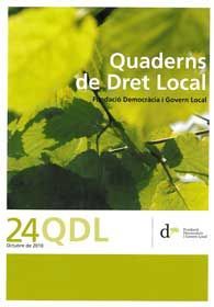 QUADERNS DE DRET LOCAL, NÚM. 24 (OCTUBRE, 2010)