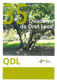 QUADERNS DE DRET LOCAL, NÚM. 35 (JUNY, 2014)