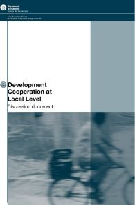 DEVELOPMENT COOPERATION AT LOCAL LEVEL: DISCUSSION DOCUMENT