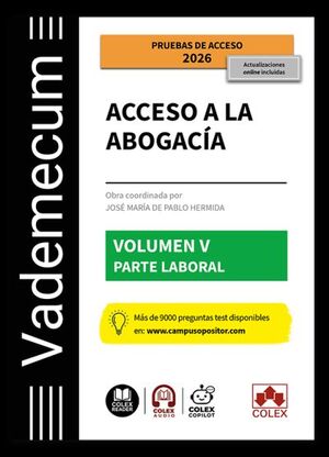 Vademecum Acceso a la abogacía. Volumen V. Parte específica laboral