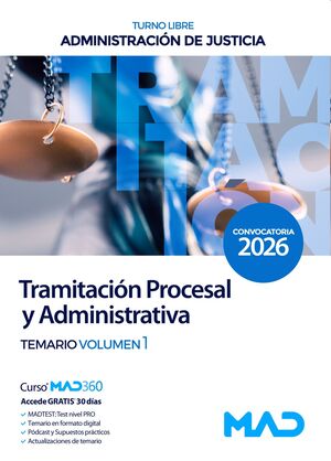 Cuerpo de Tramitación Procesal (T1) y Administrativa (turno libre)