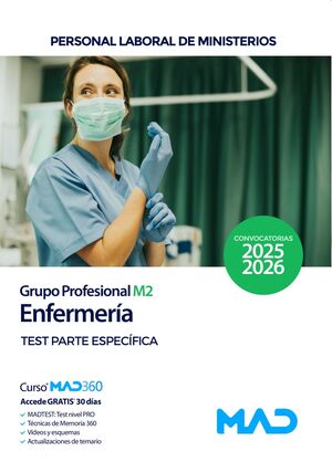 Enfermería (Test) (Grupo Profesional M2). Personal Laboral de Ministerios