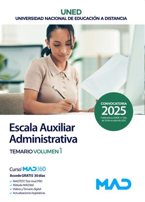 Escala Auxiliar Administrativa UNED (T1)