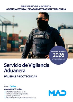 Servicio de Vigilancia Aduanera (Psicotécnicos) del Ministerio de Hacienda y Función Pública