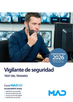 Vigilante de seguridad (Test). Ministerio del Interior