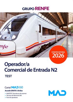 Grupo Renfe. Operador Comercial de Entrada N2. Test
