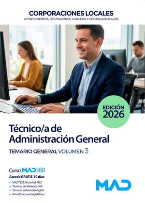 Técnico/a (T3) de Administración General de Corporaciones Locales
