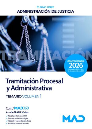 Cuerpo de Tramitación Procesal (T1) y Administrativa (turno libre)