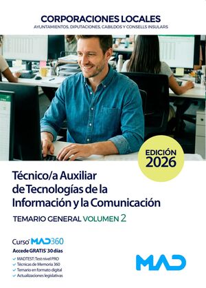 Técnico/a Auxiliar (T2) de Tecnologías y de la Información y la Comunicación (TIC) de...