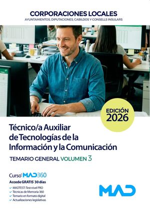 Técnico/a Auxiliar (T3) de Tecnologías y de la Información y la Comunicación (TIC) de...