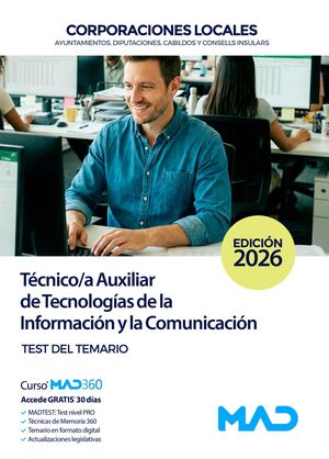 Técnico/a Auxiliar (T3) de Tecnologías y de la Información y la Comunicación (Test) de...