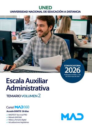 Escala Auxiliar Administrativa (T2) Universidad Nacional Educación a Distancia (UNED)