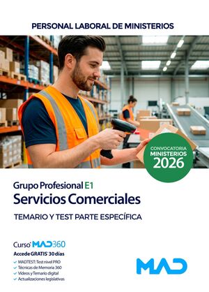 Servicios comerciales (Grupo Profesional E1). Personal Laboral Ministerios
