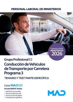 Conducción de Vehículos de Transporte por Carretera (Programa 3) del grupo E2. Parque Móvil...